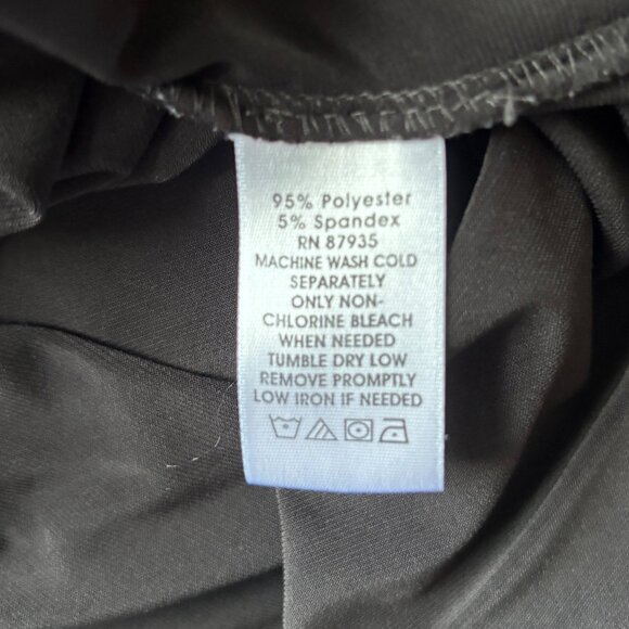 Susan Graver Essentials Womens Black Mock Turtleneck Top Sz XL Made in USA - Picture 6 of 6